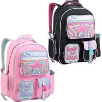 Mochila De Costas Escolar Juvenil Born To Shine Estrela Arcoiris 6 Bolso Seanite Mochila De Costas Escolar Juvenil Born To Shine Estrela Arcoiris 6 Bolso Seanite