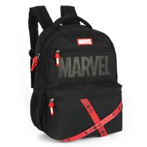 Mochila De Costas Escolar Juvenil Masculina Avengers Preto