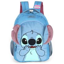 Mochila de Costas Escolar Juvenil Peluciada Stitch