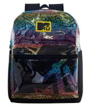 Mochila de Costas Escolar Juvenil Xeryus 9838 - 9840 MTV Unissex Cor:9840 - Preto