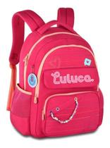 Mochila de Costas Escolar Luluca, Juvenil 17,5" LU24610 Cor:Rosa Mochila de Costas Escolar Luluca, Juvenil 17,5" LU24610 Cor:Rosa