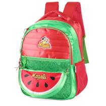 Mochila de Costas Escolar Magali Melancia com Pochete -