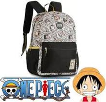 Mochila De Costas Escolar Oficial One Piece Estampada