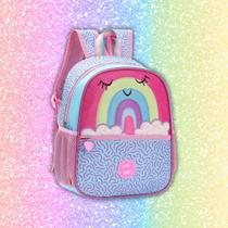 Mochila De Costas Escolar Pequena Creche Arco-íris Fofa Glitter Colorida Yepp Kids