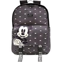 Mochila de costas escolar Preto e Branco Minnie - XERYUS