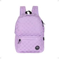 Mochila de Costas Escolar Quadriculada Leve Confortável