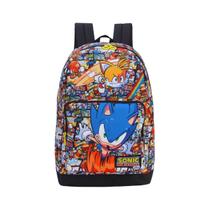 Mochila De Costas Escolar Sonic The Hedgehog Sega Luxcel