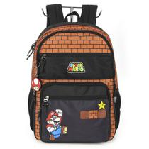 Mochila De Costas Escolar Super Mário Compartimento Notebook