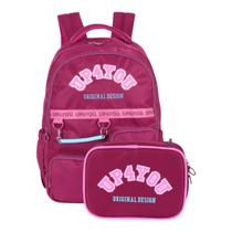 Mochila De Costas Escolar Up4you + Estojo Box Juvenil
