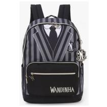 Mochila De Costas Escolar Wandinha Preta Luxcel Mochila De Costas Escolar Wandinha Preta Luxcel
