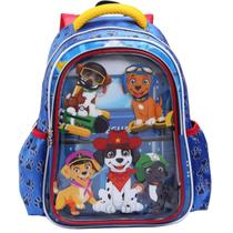 Mochila de Costas Estampa Personagem Infantil Material Resistente Escolar Alça Acolchoada Compartimento Espaçoso para Meninos