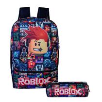 Mochila De Costas Estampa Roblox Infantil Menino Alça Reforc