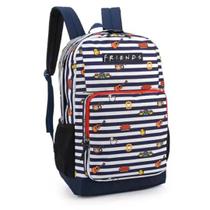 Mochila de Costas Estampada Friends Azul - Luxcel