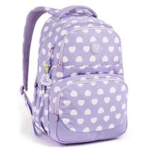 Mochila de Costas Feminina 18" Color Up Coração SEANITE