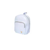 Mochila de Costas Feminina Brilhosa Glitter Passeio Cor:Branco