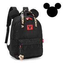 Mochila De Costas Feminina Disney Mickey Mouse Preto Luxcel