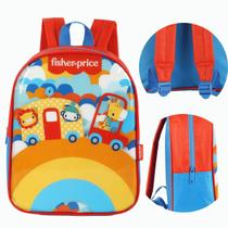 Mochila De Costas Fisher Price Laranja Escolar Luxcel