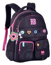 Mochila De Costas Flower Rb26232 Rebecca Bonbon Original Preta Clio Style Mochila De Costas Flower Rb26232 Rebecca Bonbon Original Preta Clio Style