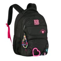Mochila de Costas Heart Beats Preta 17,5 RB27015 Mochila de Costas Heart Beats Preta 17,5 RB27015