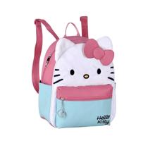 Mochila De Costas Hello Kitty Pelúcia Creche Meninas Passeio