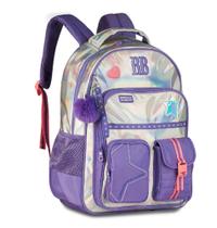 Mochila de Costas Holográfica Shine 19" RB27020 Rebecca Bonbon - Clio Style