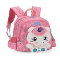 Mochila de Costas Infaltil Up 4 You Unicórnio Rosa Ref.IS39963UPRS Luxcel