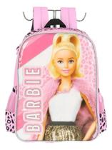 Mochila De Costas Infantil 2 Bolsos Barbie Pet E Fashion