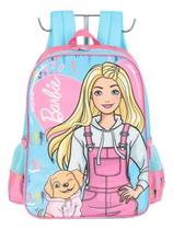 Mochila De Costas Infantil 2 Bolsos Barbie Pet E Fashion