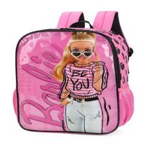Mochila de Costas Infantil Barbie Rosa Ref.IS39101BBRS Luxcel