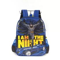 Mochila de Costas Infantil Batman Azul Produto Original