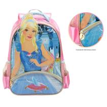 Mochila De Costas Infantil Bolsa Escolar Cinderela Menina Resistente Princesa