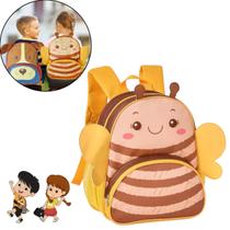 Mochila de Costas Infantil Com Alças Clio Pets Bichinhos 3D Menino Menina Volta as Aulas Creche Pré Escola Passeio