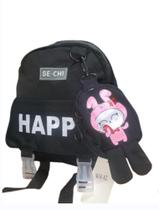 Mochila De Costas Infantil Com Bolsinha Mini Happy RC-82