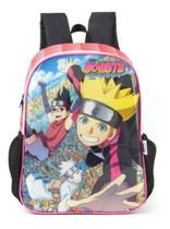 Mochila De Costas Infantil Escolar Boruto - Vermelho