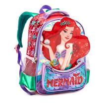 Mochila De Costas Infantil Escolar Sereia - Denlex