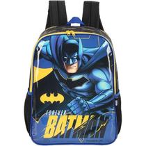 Mochila De Costas Infantil Forever Batman Azul