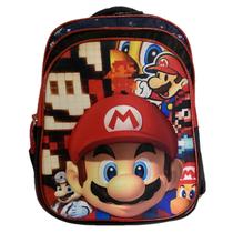 Mochila De Costas Infantil Masculina Super Mario Bros 3D