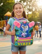 Mochila De Costas Infantil Menina Coala Orelhinha Em Pelucia