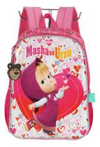 Mochila De Costas Infantil Meninas Original Masha E O Urso