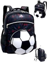 Mochila De Costas Infantil Menino Futebol Escolar Espaçosa