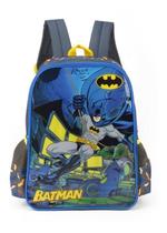 Mochila De Costas Infantil Original Batman - Cinza