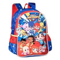 Mochila De Costas Infantil Os Aventureiros Escola Escolar Colégio Volta ás Aulas Original Durabilidade Confortável Menino Menina