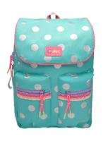 Mochila de Costas Infantil Puket Fun de Leve Azul Poá