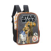 Mochila De Costas Infantil Star Wars Laranja R2D2 Original