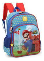 Mochila De Costas Infantil Super Mario Com Chaveiro