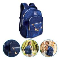 Mochila de Costas Jeans Rebecca Bonbon Escolar 17,5 Clio Style 2026 Mochila de Costas Jeans Rebecca Bonbon Escolar 17,5 Clio Style 2026