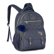 Mochila De Costas Jeans Rebecca Bonbon Oficial Escolar - Clio Style Mochila De Costas Jeans Rebecca Bonbon Oficial Escolar - Clio Style