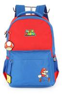 Mochila De Costas Juvenil Com Chaveiro Super Mario
