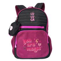 Mochila De Costas Juvenil Em Nylon Oficial Luluca Lu2461