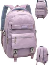 Mochila De Costas Juvenil Escolar Feminina Reforçada Espaçosa Mochila De Costas Juvenil Escolar Feminina Reforçada Espaçosa